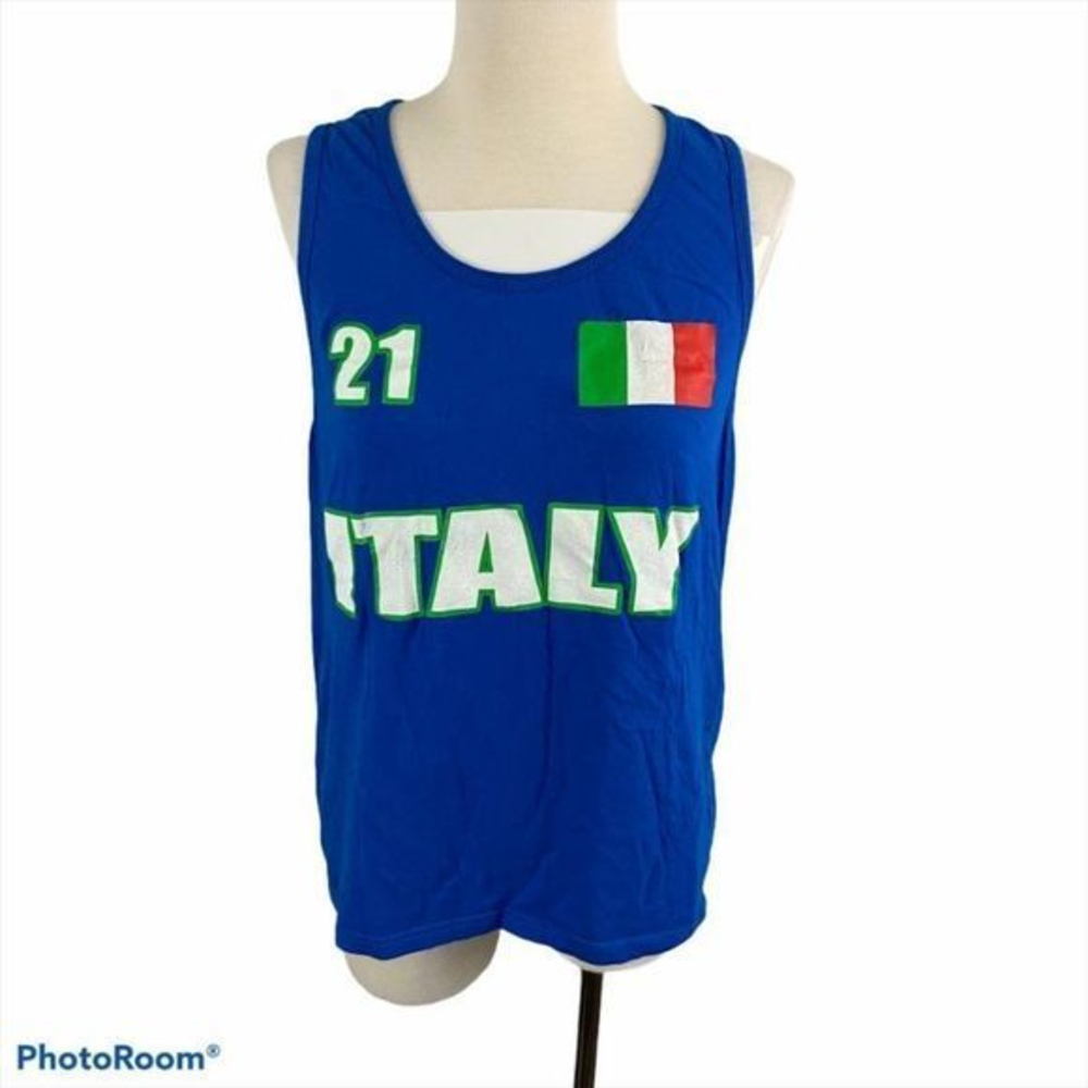 ITALY Blue Tank Top‎
